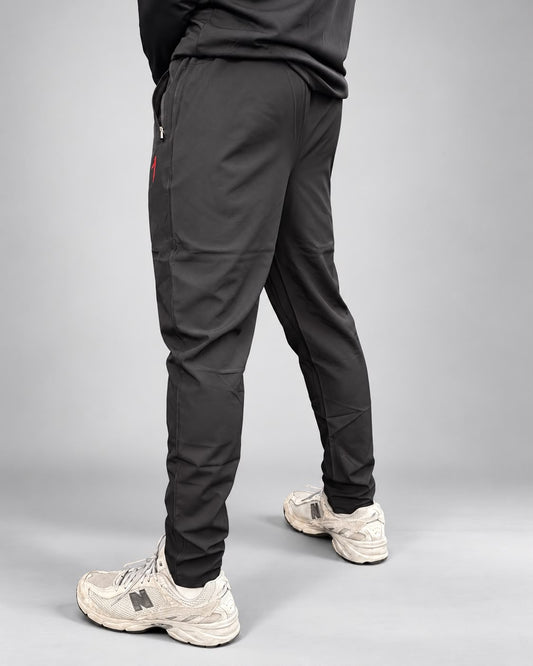 Aspire1 Technical Trousers, back and side view showing the tapered leg