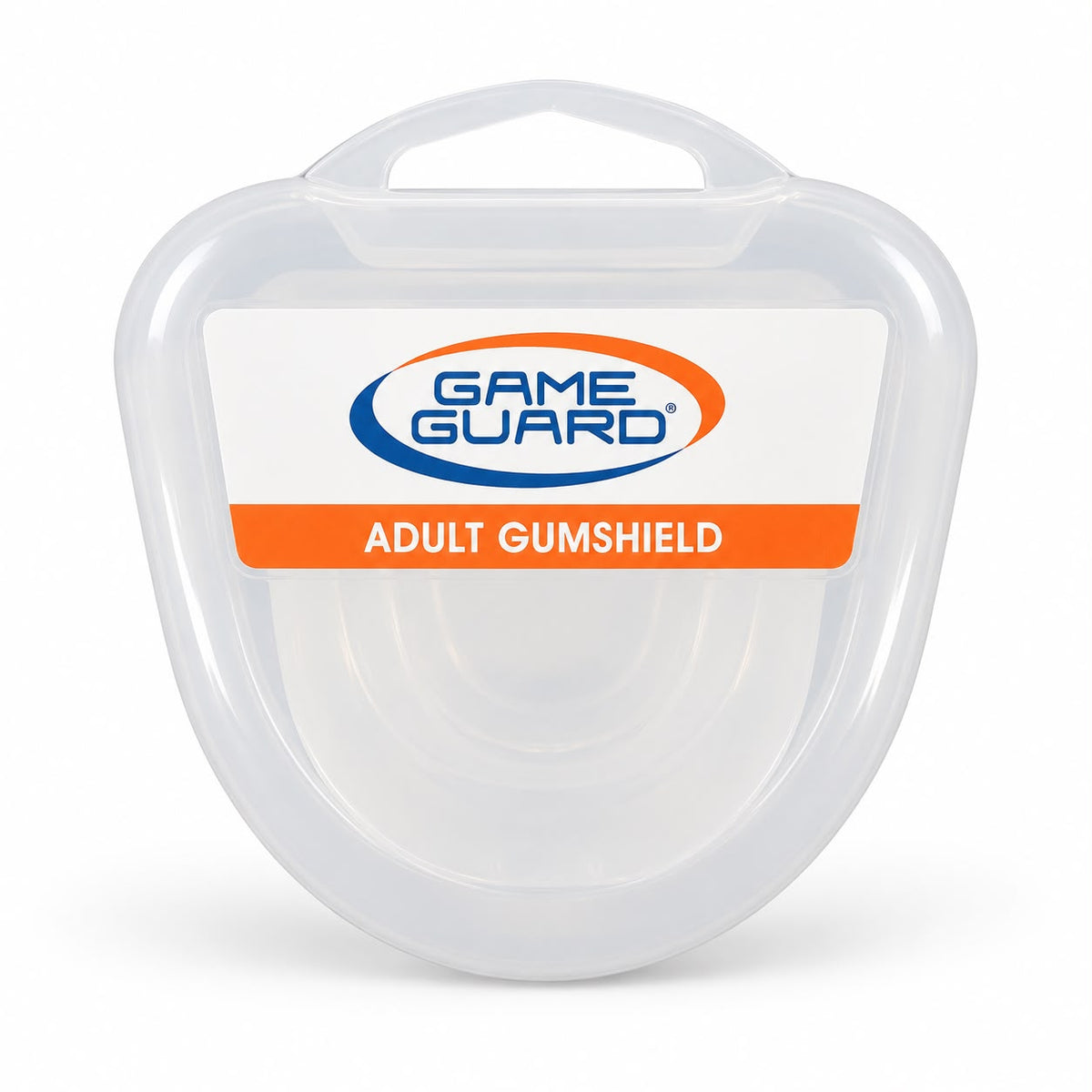 Game Guard adult gumshield in its clear storage case