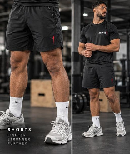 Aspire1 Training Shorts lookbook — Lighter, Stronger, Further