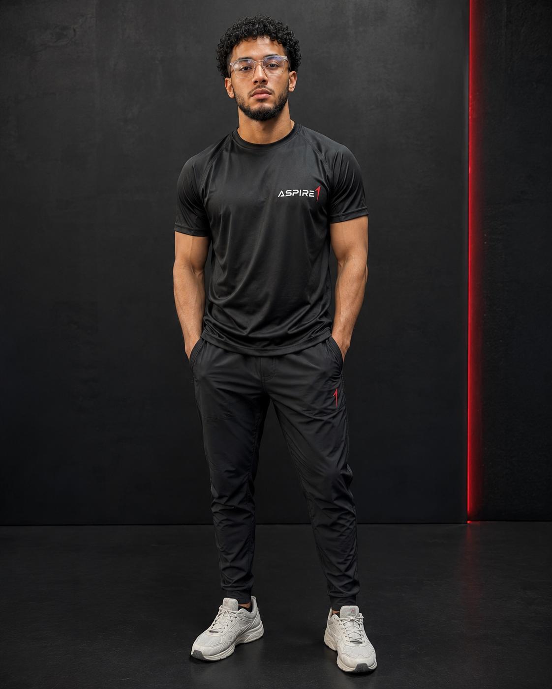 Aspire1 Tech T front view with chest logo