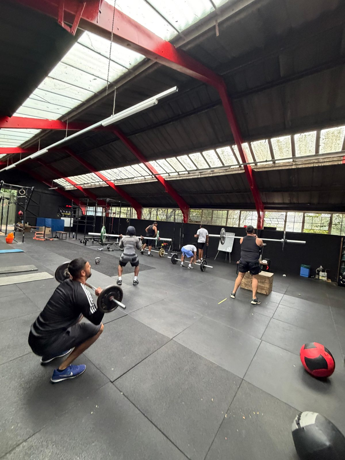 Members training together on the Aspire1 performance floor in Sheffield