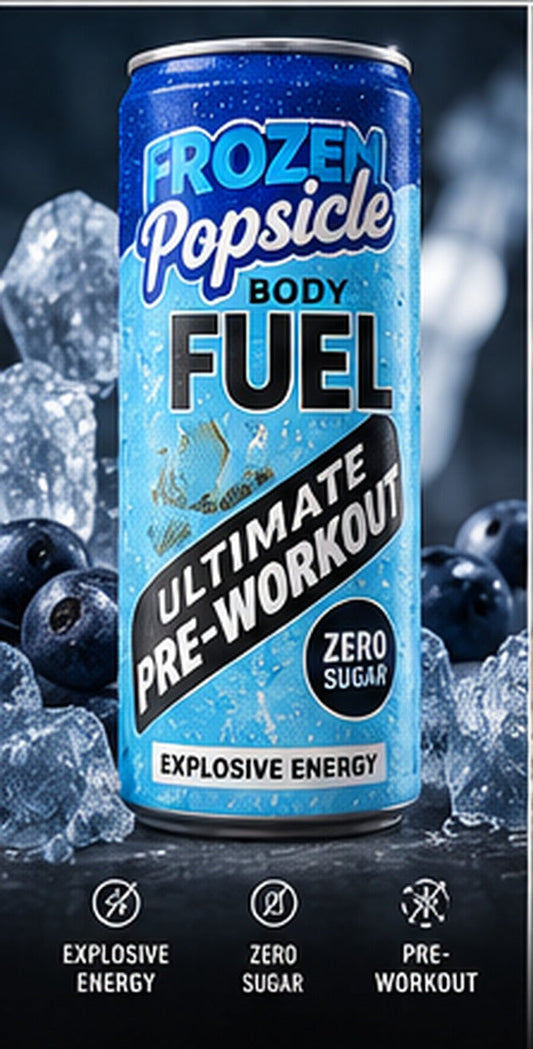 Body Fuel Ultimate Pre-Workout, Frozen Popsicle, zero sugar