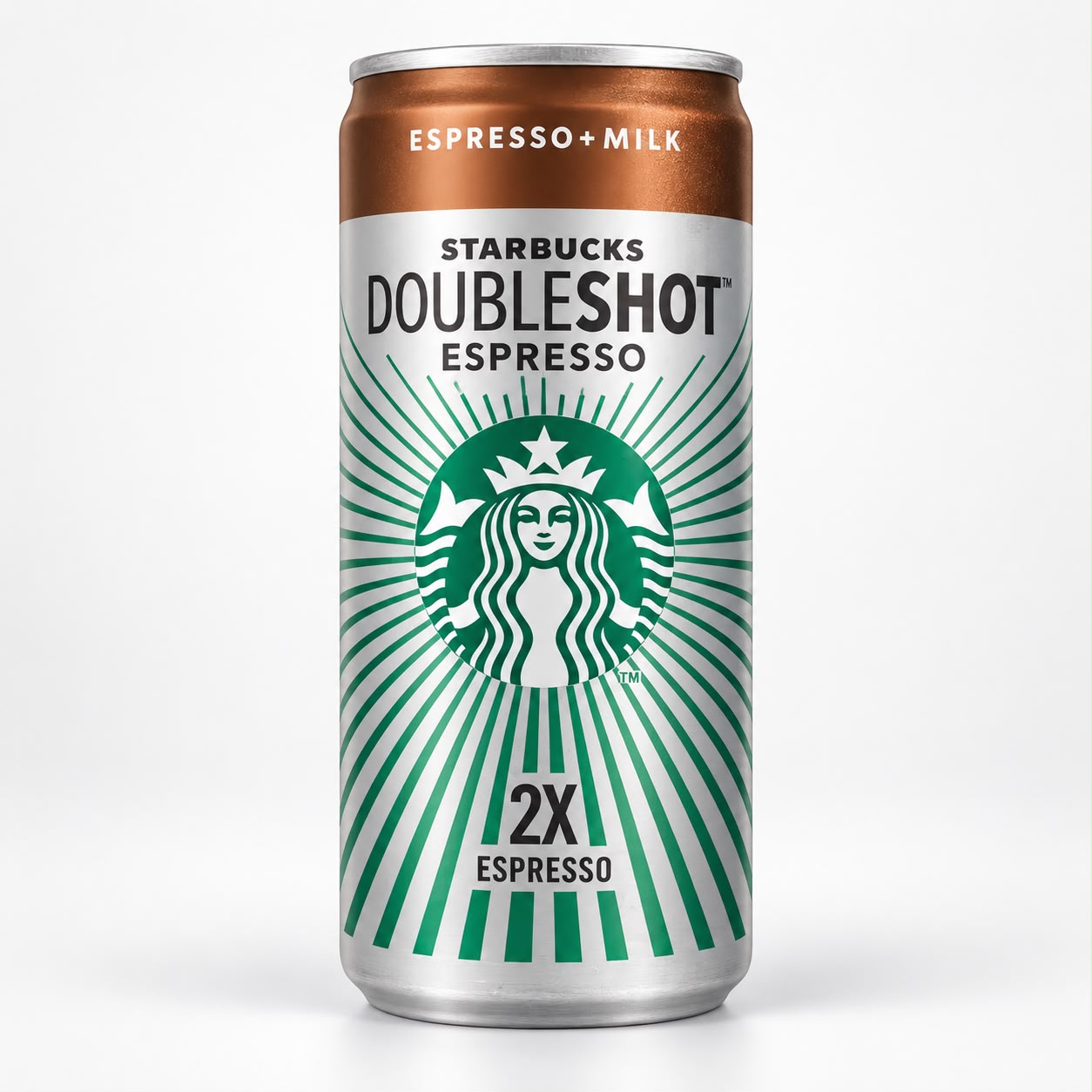 Starbucks Doubleshot Espresso can, espresso and milk