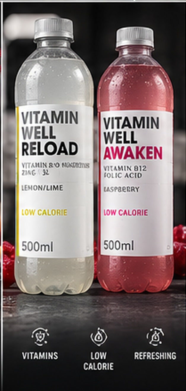 Vitamin Well Reload and Awaken, 500ml, low calorie